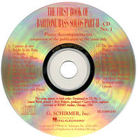 The First Book of Baritone/Bass Solos - Part II, Accompaniment CDs (Set of 2)