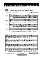 Horch, was kommt von draußen rein?, (Bad. Pfalz). men's choir (TTBB). Partition de chœur.