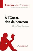 À l'Ouest, rien de nouveau d'Erich Maria Remarque (Analyse de l'oeuvre), Analyse complète et résumé détaillé de l'oeuvre