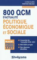 800 QCM d'actualité politique, économique et sociale