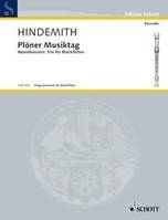 Plöner Musiktag, D: Abendmusik n° 5 : trio de flûtes à bec. 3 recorders (SAA or SAT). Partition et parties.