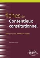 Fiches de contentieux constitutionnel