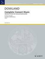 Complete Consort Music, for Viols or Recorders. 5 strings or 5 recorders (SATTB) and basso continuo (lute, Noten and Tabulatur; harpsichord, organ). Partition.