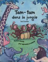 Tam-tam dans la jungle, un livre puzzle pour apprendre à compter