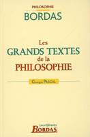 Les Grands Textes De La Philosophie