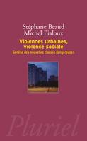 Violences urbaines, violence sociale, genèse des nouvelles classes dangereuses