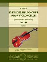 10 etudes melodiques op. 57 (Violoncello II ad li, (Violoncello II ad lib.)