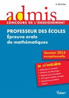 Professeur des écoles / épreuve orale de mathématiques, sujets corrigés : session 2014, épreuve orale de mathématiques