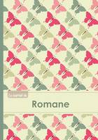 CARNET ROMANE LIGNES,96P,A5 PAPILLONSVINTAGE