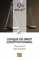 lexique de droit constitutionnel (4ed) qsj 3655