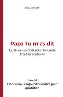 Donne-nous aujourd'hui notre pain quotidien, Papa tu m'as dit