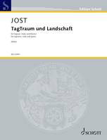 TagTraum und Landschaft, Two Lieder  based on poems by Rainer Maria Rilke. soprano, viola and piano. Partition et parties.