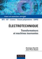 Électrotechnique - Transformateurs et machines tournantes, Transformateurs et machines tournantes