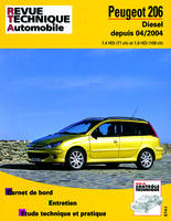 Peugeot 206 - essence et diesel depuis 04-2003, diesel depuis 04-2004