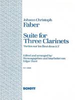 Suite, 3 clarinets. Partition d'exécution.