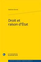 Droit et raison d'État