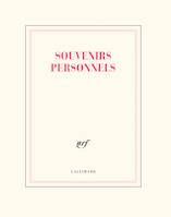 Cahier «Souvenirs personnels» (papeterie)