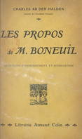 Les propos de M. Boneuil, Questions d'enseignement et d'éducation