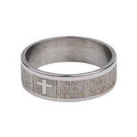 BAGUE INOX NOTRE PERE T66/21