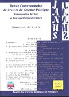 Revue Camerounaise de Droit et Science Politique (Janus 5), Cameroonian Review of Law and Political Science