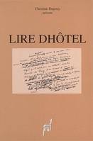 Lire Dhôtel