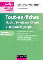 Tout-en-fiches Maths-Physique-Chimie Visa pour la prépa MPSI PCSI PTSI BCPST, MPSI PCSI PTSI BCPST