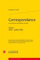 1, Correspondance, 1816 - juillet 1830