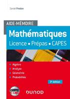 Mathématiques, Licence, prépas, capes