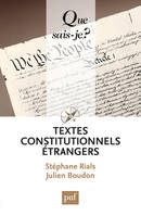 textes constitutionnels etrangers (14ed) qsj 2060