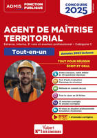 Concours Agent de maîtrise territorial 2025 - Catégorie C - Tout-en-un, Externe, interne, 3e voie, examen professionnel - Annales 2023 incluses