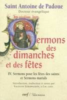 4, Sermons des dimanches et des fêtes - tome 4