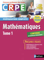 Mathématiques - Tome 1 - Ecrit 2020 - Préparation complète - CRPE, Format : ePub 3