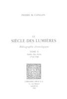 Le Siècle des Lumières : bibliographie chronologique. T. X, Index des titres : 1716-1760