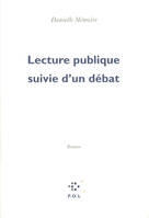 Lecture publique suivie d'un débat, roman