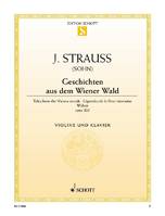 Geschichten aus dem Wienerwald, op. 325. violin and piano. Edition séparée.