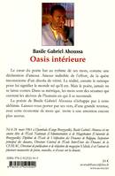 Oasis intérieure, poésie