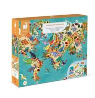 Puzzle éducatif géant Dinosaures 200 pcs