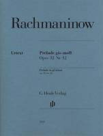 Prelude gis-Moll, Opus 32 Nr. 12; Prelude in G-sharp minor, op. 32 no. 12, Opus 32 Nr. 12