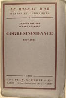 Correspondance 1907-1914.