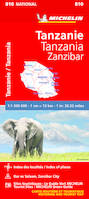 Carte Nationale Tanzanie/Tanzania-Zanzibar