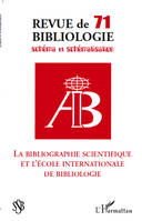 La bibliographie scientifique et l'école internationale de bibliologie, Schéma et schématisation