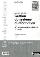 Activités 5.3 et 7.1 - Gestion du système d'information Les Activités Livre du professeur