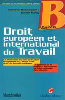 DROIT EUROPEEN ET INTERNATIONAL DU TRAVAIL, la dimension sociale de l'Union européenne et l'essor d'un droit du travail européen