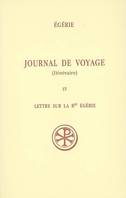 Journal de voyage (Itinéraire), itinéraire