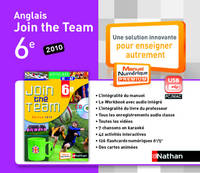 Join the team 6e - manuel numérique enrichi - clé USB - tarif non adoptant