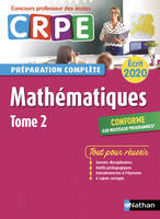 Mathématiques - Tome 2 – Ecrit 2020 - Préparation complète - CRPE, Format : ePub 3