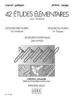 42 Etudes Elementaires, Trombone - Collection Crescendo
