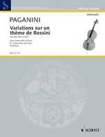 Variations sur un thème de Rossini, sur une seule corde. cello and piano.