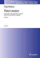 Pater noster, mixed choir (SATB). Partition de chœur.
