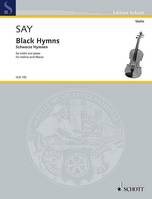 Black Hymns, for violin and piano. violin and piano. Partition et partie.